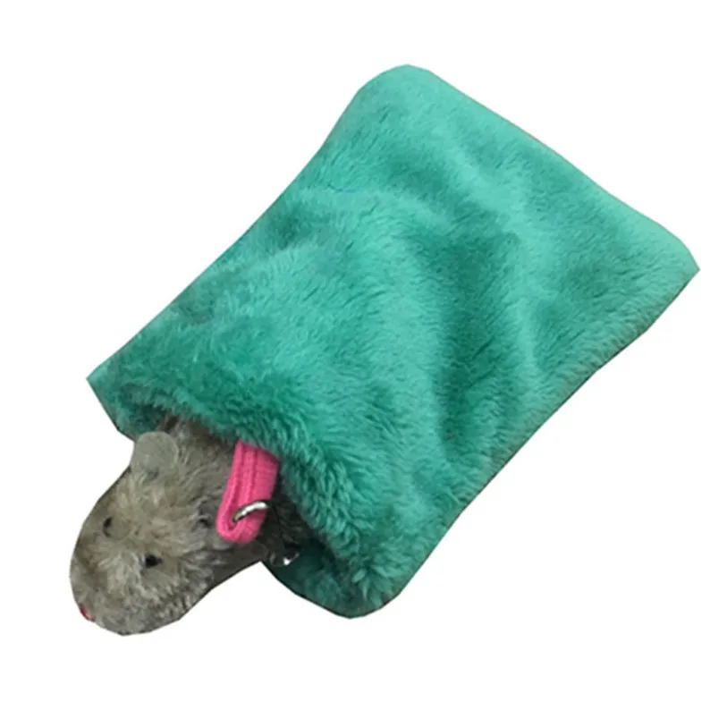 Cute Hanging Cage Bed For Hamster Ferret Rabbit Animals Small Velvet Soft Sponge Hammock Sleep Nest House #F#40NV14 (2)