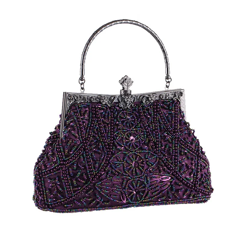 New Moonlight Flower Beaded Embroidered Bag Evening Dress Evening Bag Classic Cheongsam Perfect