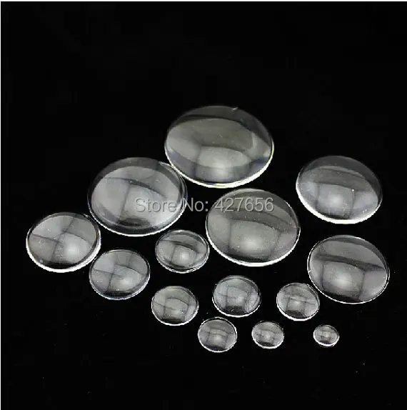 

20pcs Good Quality 40mm Domed Round Transparent Clear Magnifying Flatback Glass Cabochon,for Jewelry & Mobilephone Decoration