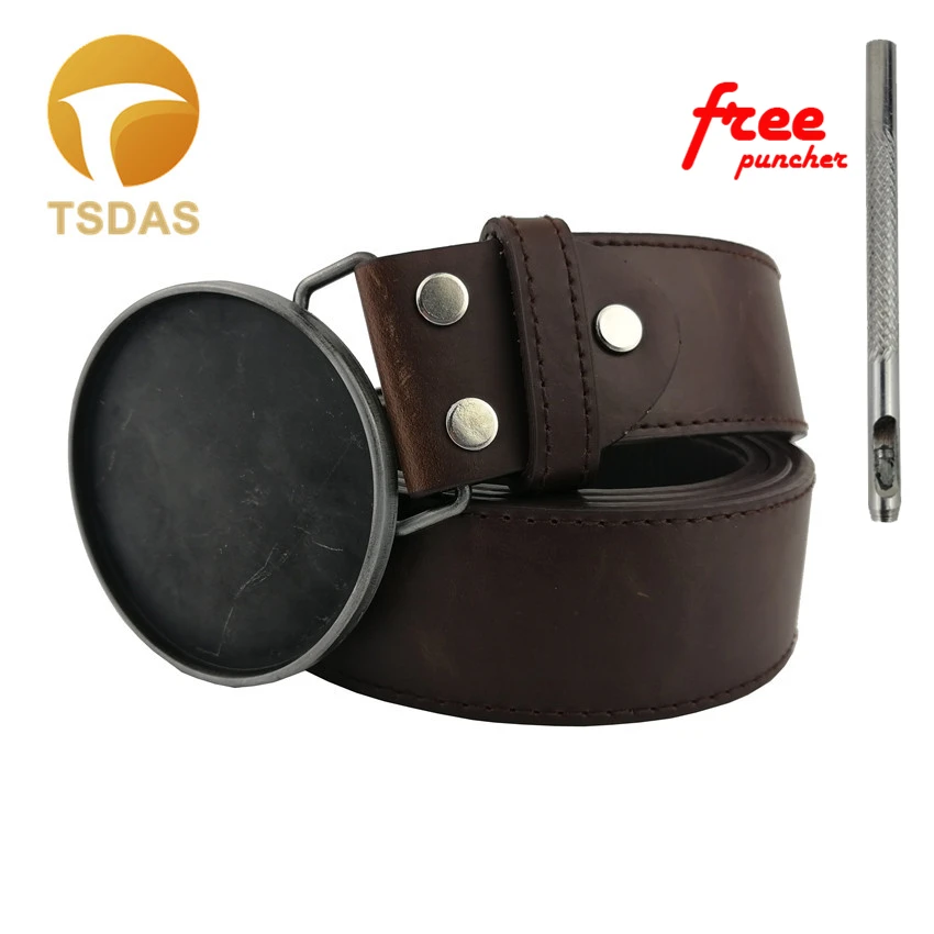 

Western Round Blank DIY Belt Buckle With Pewter Finish Removable Belt Buckles Suitable for 4cm Width Belt 2016 Christmas Gifts