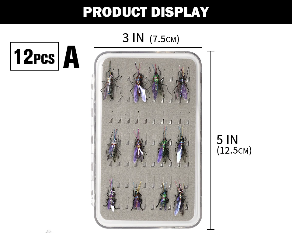 Форель Рыболовные крючки мухи реалистичные москитные домашние засушенные мухи ручной галстук наборы наживок 12 шт. fly Рыбалка коллекция