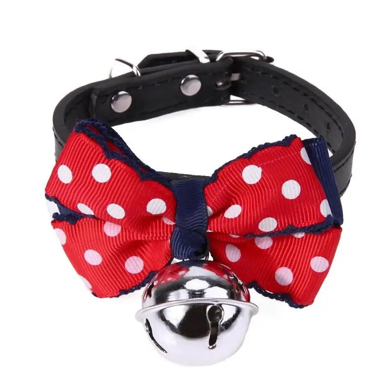 Регулируемый милый бант кошки собака галстук домашнее животное Bowtie поставки колокольчик галстук