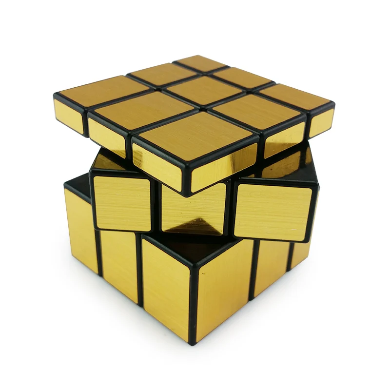 

3x3x3 Black Gold Mirror Magic Cube Speed Puzzle Toys For Children Educational Professional Twist Smoothly Toy Cubes Kids Gift