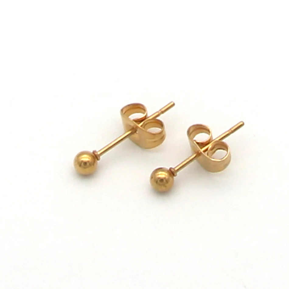 La Maxza Stud Earrings For Women Stainless Steel Silver Gold Color La Maxza Stud Earrings For Women Stainless Steel
