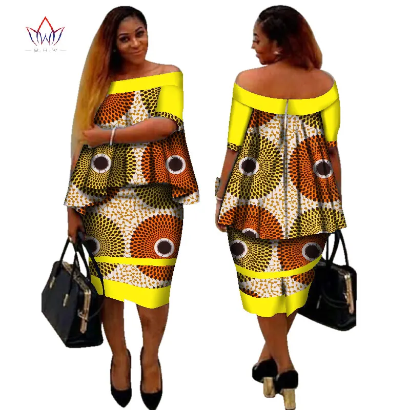 African Dashiki Print Women Clothing Two Pieces Tops And Body Corn ...