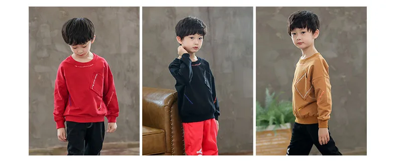 Boys long sleeve t shirt sweatshirt children's fashion oblique pocket autumn and spring warm clothes kids shirt tops outwear (19)