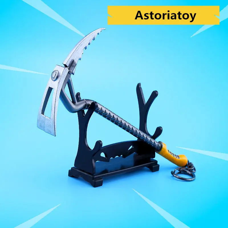 

fortnight Battle Royale Toy Model The Rock climber Keychain Alloy Weapons Kids Toy Collection Decoration