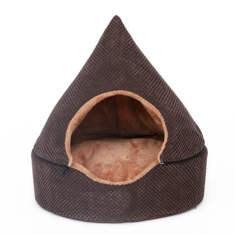 

Cat/Dog Warm Tent/House Pet Bed All Seasons Bed for Cats/Dogs Dirt-resistant Soft Yurt Bed with Double Sided Washable Cushion