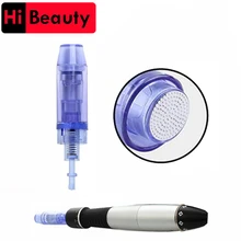 Alta Qualidade 10 pçs/lote Baioneta Micro Nano Rodada Cartuchos de Agulhas Microagulhas Para Dr Caneta Derma Elétrica A1 Dicas Tatuagem