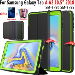 Премиум Магнитная крышка Smart Auto сна проснулся чехол для Samsung Galaxy Tab A A2 10,5 2018 T590 T595 SM-T590 SM-T595 принципиально Coque