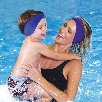 

Swimming Headband Kids Adult Waterproof Anti-slip Stretch Adjustable Neoprene Ear Protector Sportswear Swimwear Accessories New