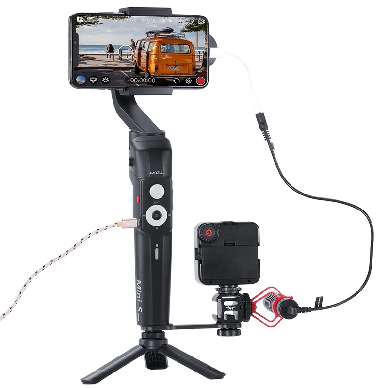  Moza Mini S Foldable 3-Axis Gimbal Pocket-Sized Stabilizer for Andriod iPhone GoPro Vlogging PK MIN