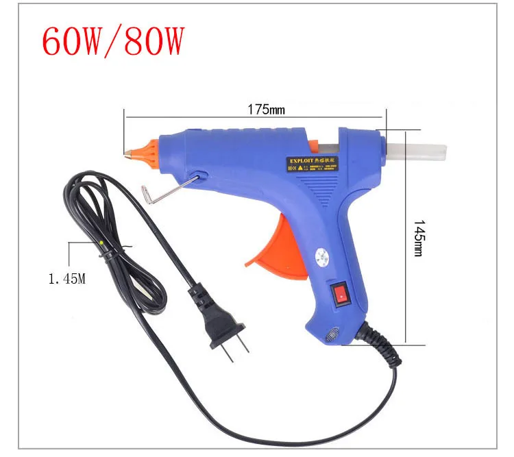 120W Hot Melt Glue Gun with 1pc 11mm Glue Stick Heat Temperature Tool Industrial Guns Thermo Gluegun Repair Heat Tools