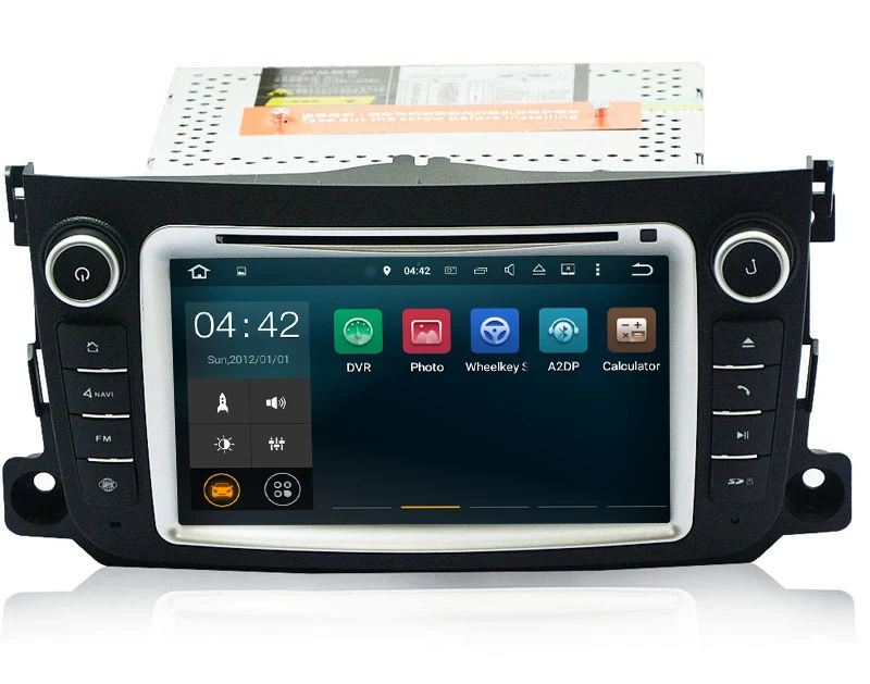Android 7.1.1 Car DVD Radio Player GPS Navigation Autoradio Video Audio for Mercedes Benz Smart Fortwo 2011 2012 Support DAB+