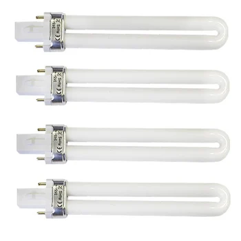 

4Pcs 9 Watt UV Nail Nail Dryer Machine Replacement UV Manicure Care Lamp Light Bulbs
