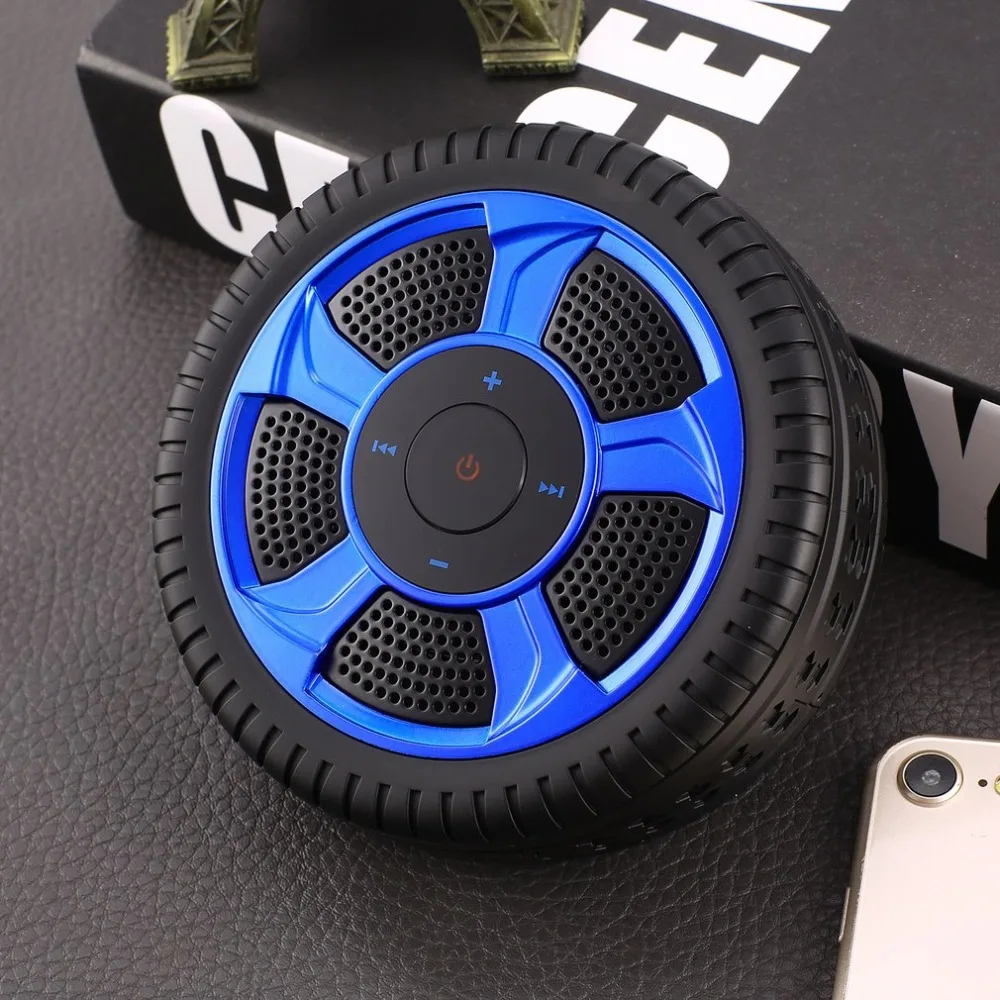 Wireless Waterproof Bluetooth Speaker Tire Shape Hand Speaker Radio MP3