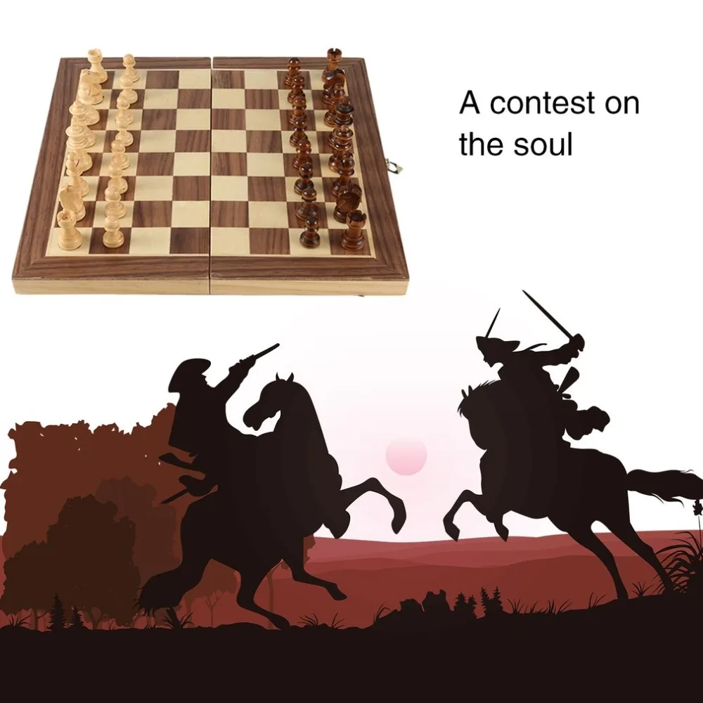 

International Chess Set Teaching Competition Oversized Chessman Luxurious Premium Gift Box Solid Wood Chess Board