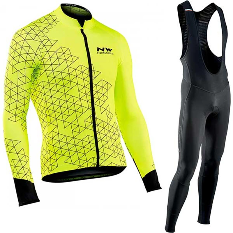NW осень Pro костюм Джерси для езды на велосипеде с длинным рукавом MTB велосипедная Спортивная одежда для велоспорта Мужская одежда для езды на велосипеде