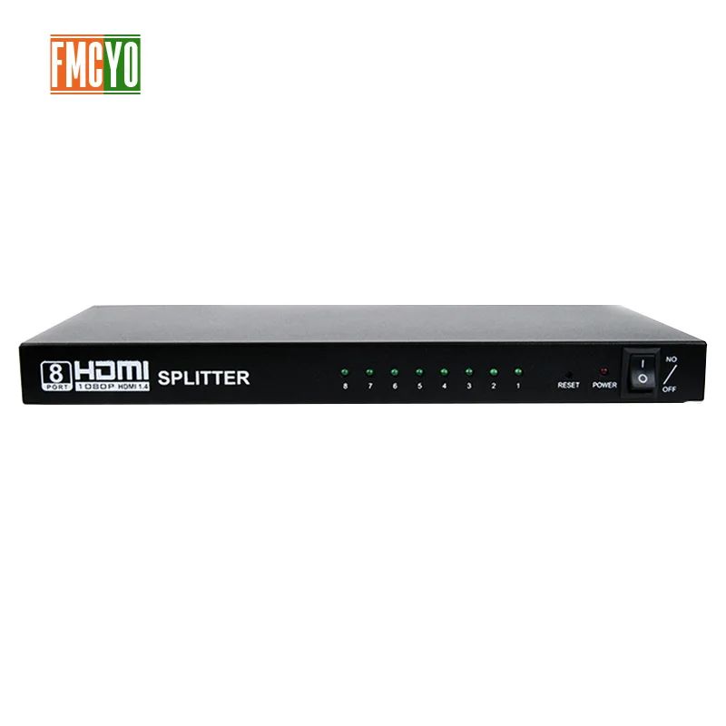 

HDMI Splitter KVM Switcher 8x1 1x8 Mini HDMI Port 8 Input 1 Output 1080P Resolution Bi-Directional HDMI Switch Matrix Support 3D