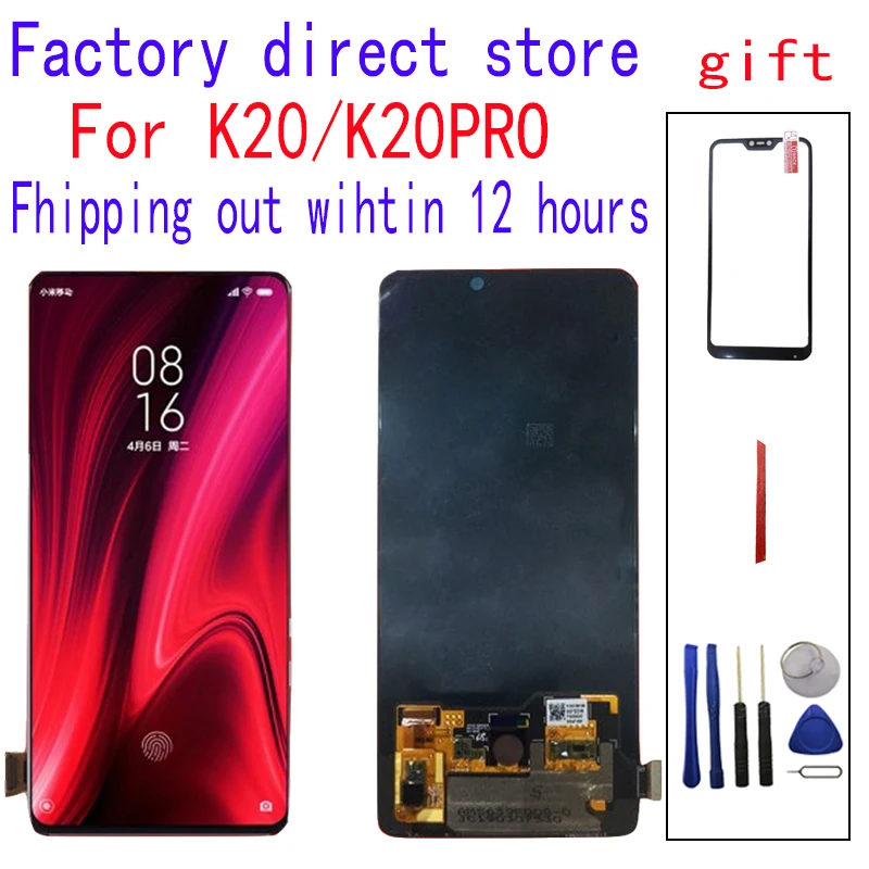 

Original Xiaomi Redmi K20 LCD Touch Screen digitizer K20 Pro LCD display MI 9T LCD Protective film soft case
