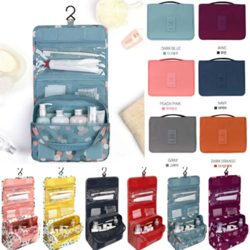 

Travel Cosmetic Makeup Toiletry Case Wash Organizer Storage Pouch Hanging Bag