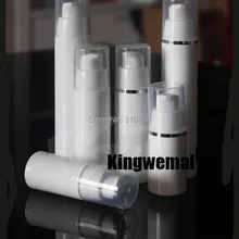 300 шт/партия 50 мл Высококачественная Белая Герметичная Бутылка из полипропилена, 50 мл безвоздушная бутылка насоса