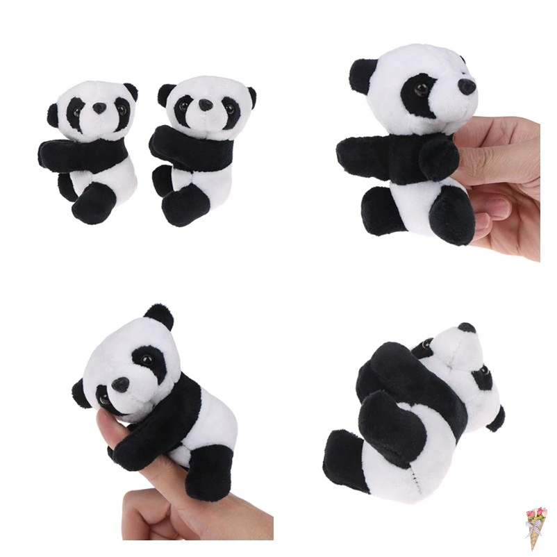 

TOYZHIJIA 1Pcs Small Stuffed Animal Toy Curtain Clip Bookmark Notes Souvenir Toys Creative Kids Children Plush Panda Clip