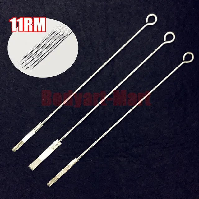 50PCS 11RM Curved Round Magnum Sterile Disposable Tattoo Needles Supply 1211RM 50PCS 11RM Curved Round Magnum Sterile Disposable Tattoo Needles Supply 1211RM