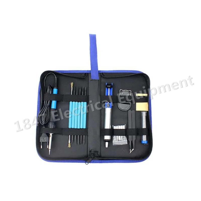 1 set 18 in Thermoregulator Soldering Iron Kit 60W EU 220V Rework Station Welding Desoldering Pump Tip Solder Wire | Инструменты