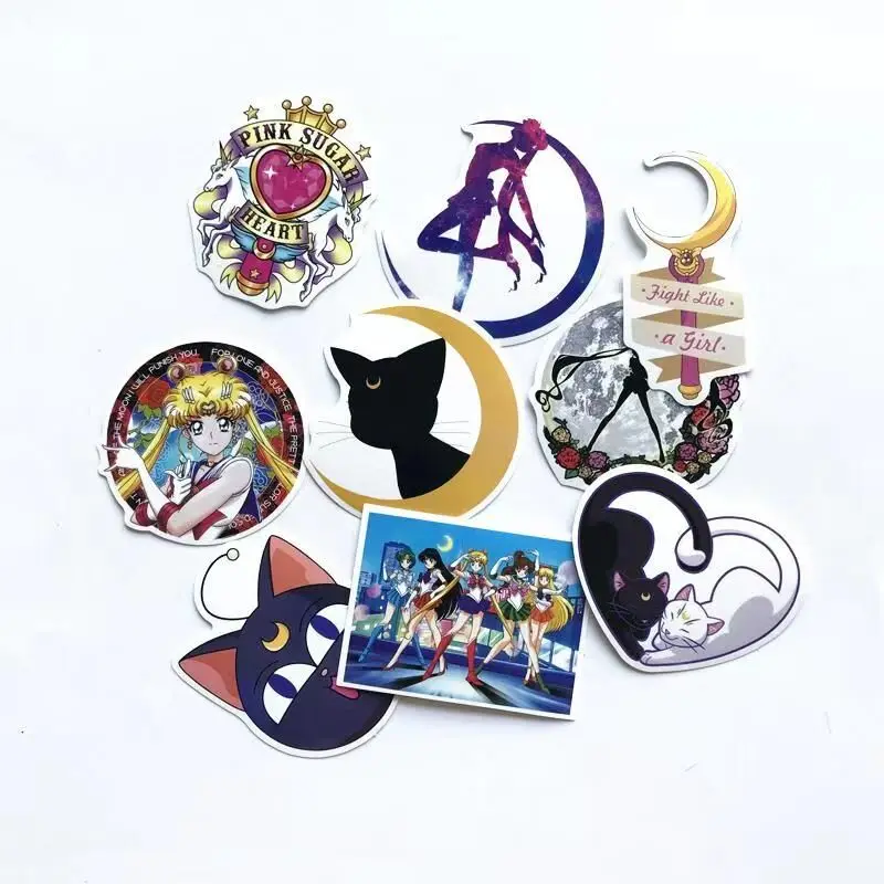 TD ZW 9 шт. японский аниме Sailor Moon стикер для ноутбука скейтборда велосипеда DIY