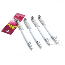 Лидер продаж 2 in1 тонкий сенсорный Стилус металлическая шариковая ручка для емкостного Сенсорный экран подставка для мобильного телефона 3/G3