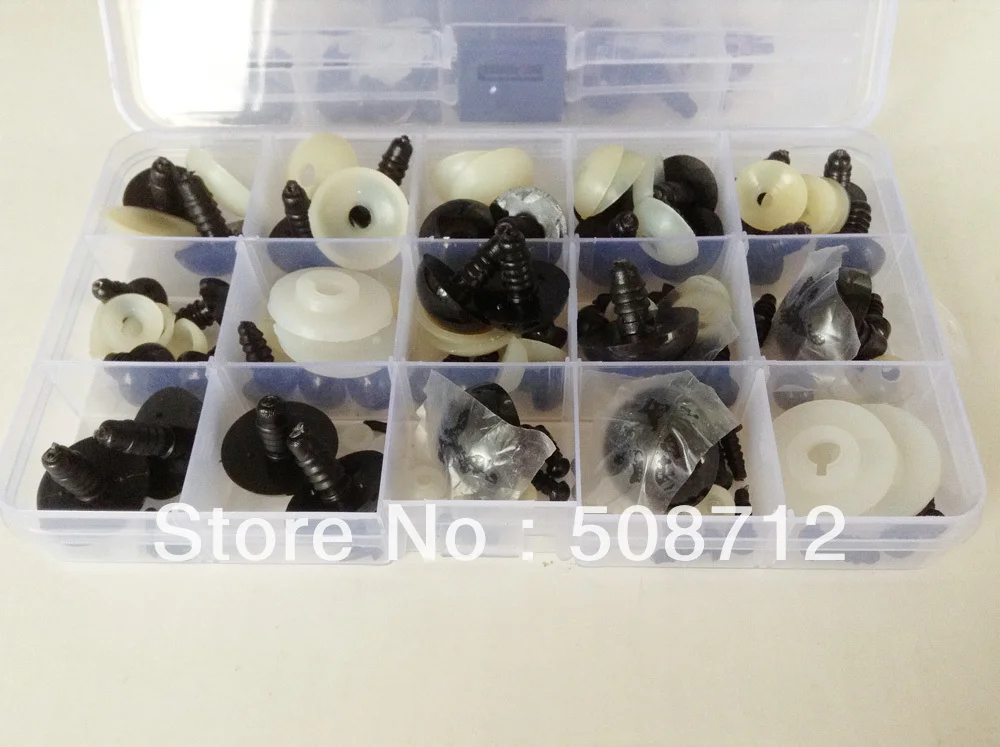 

Free ship!! Safety Plastic Toy Eye DIY Toy findings eye/Animal DOLL Craft EYES----3-22mm /per size 2pairs