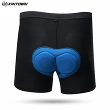 Команда Xintown мужские 3D Coolmax Мягкие Трусы для езды на велосипеде Ciclismo велосипедные шорты Нижнее белье Черный s-xxxl