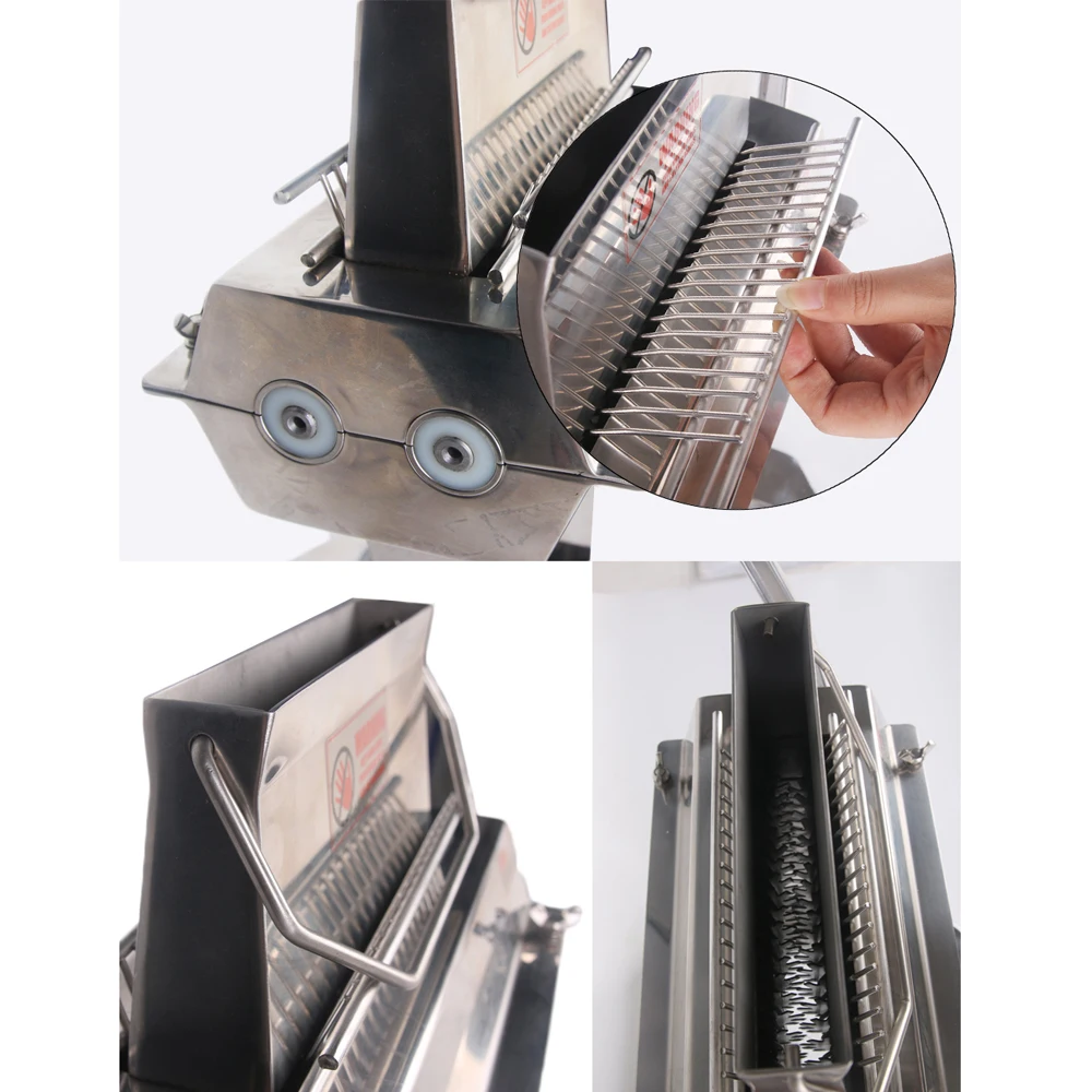Commercial Manual Meat Tenderizer Processing Machine 5" Wide Stainless Steel Blades 27*2 Knifes Kitchen Tool Meat Poultry Tool