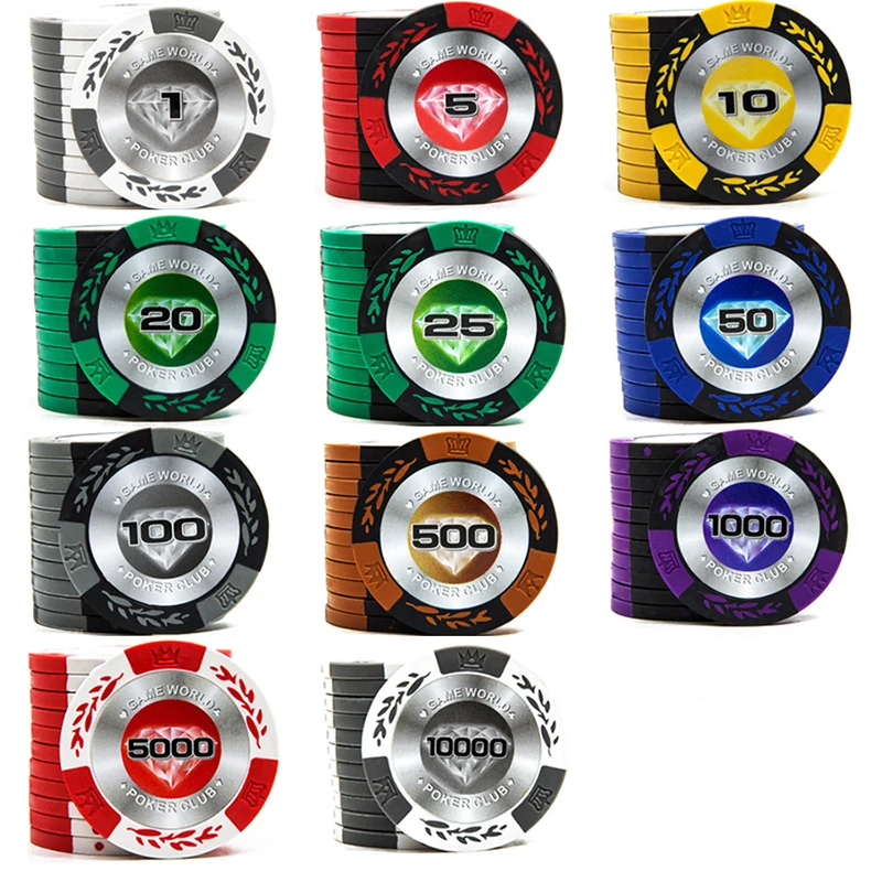

14g Casino Baccarat Crown Monte Carlo Design Clay Poker Chips with Inner Metal
