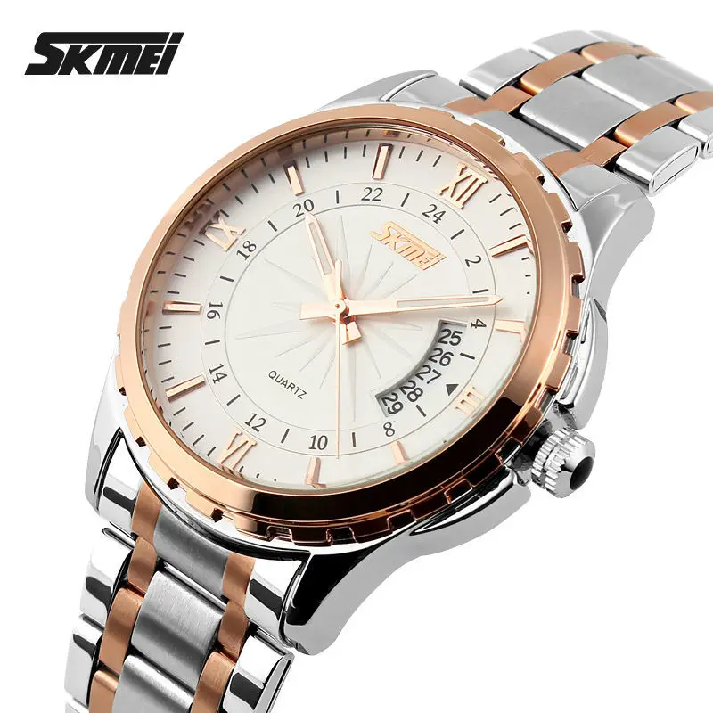 

SKMEI 9069 Men Quartz Watch Men Full Steel Wristwatches Fashion Sport Watch Life Waterproof Luxury Brand Watches