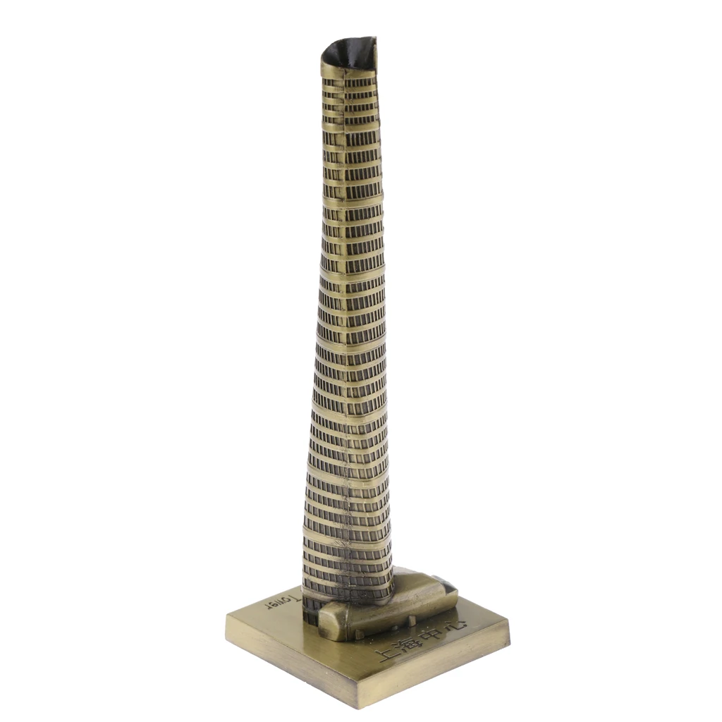 SHANGHAI TOWER CHINA ARCHITECTURE BUILDING REPLICA COLLECTIBLE SOUVENIR 4''