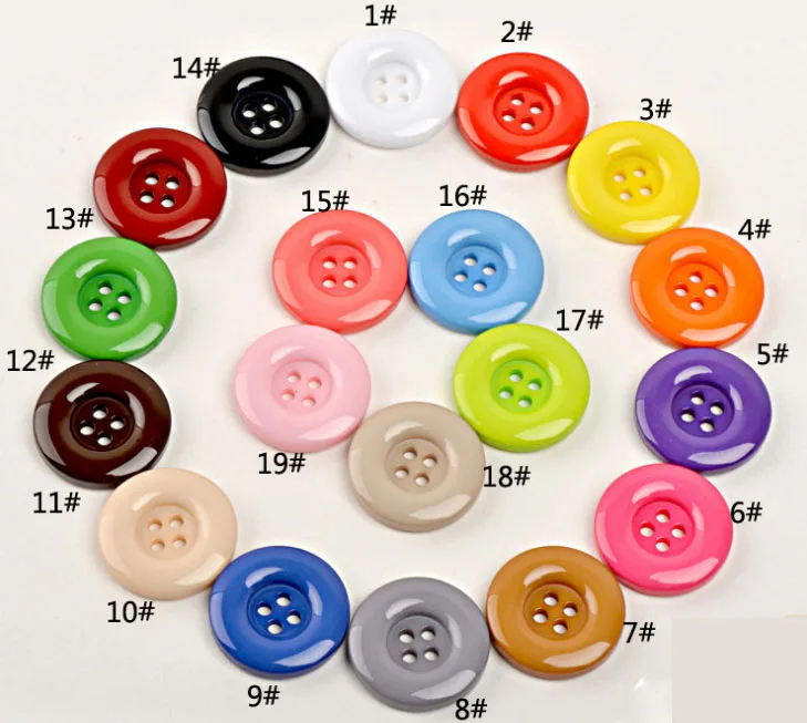 50 шт. 34 мм смолы утолщение большой круг пуговицы конфеты кнопки детский свитер пуговицы пальто Кнопка