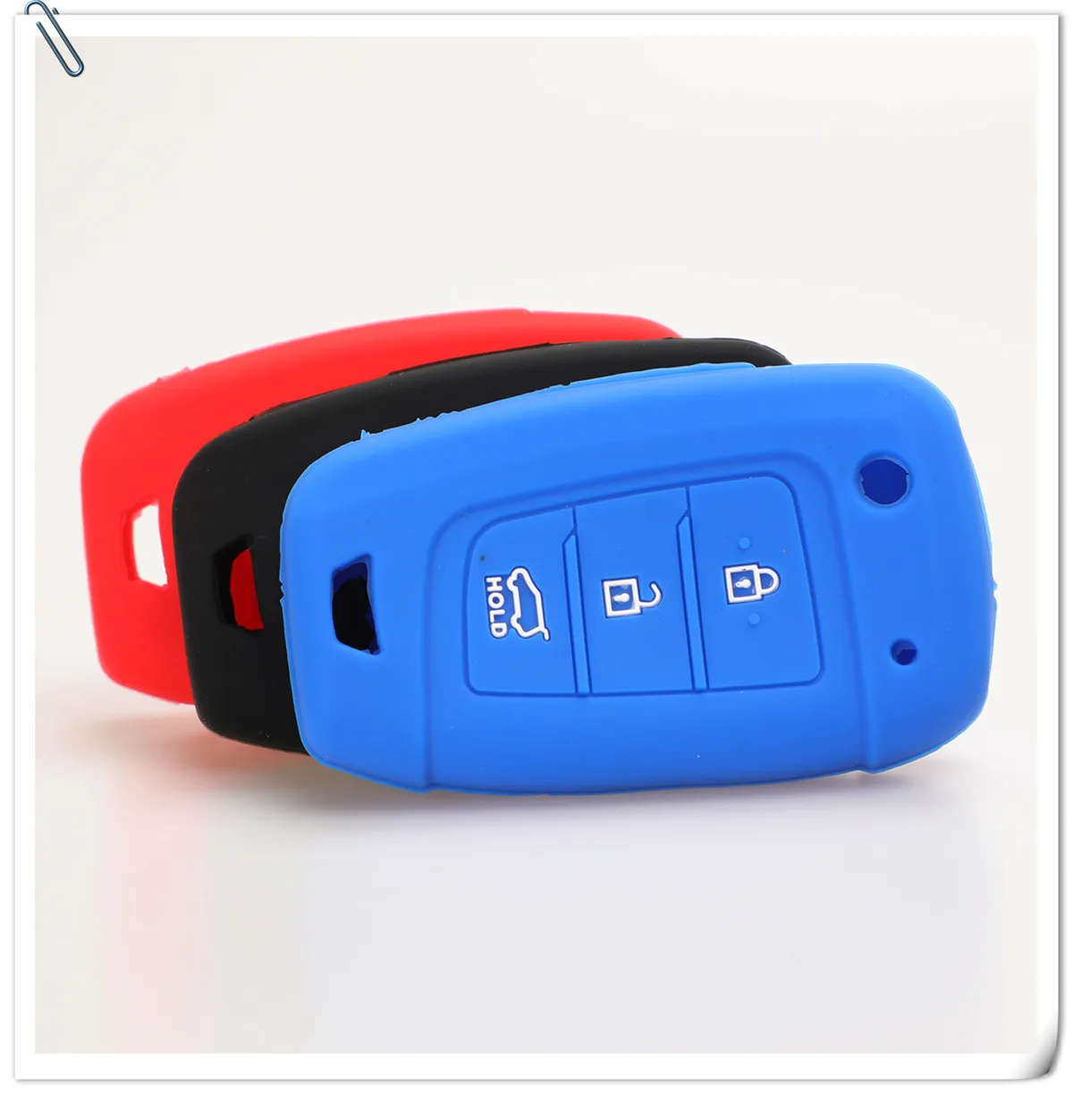 Keyforkess custodia per chiave a vibrazione per auto in Silicone per Hyundai Elantra Solaris 2016 2017 2018 3/4 pulsanti pieghevole coperchio chiave a distanza 9 Keyforkess custodia per chiave a vibrazione per auto in Silicone per Hyundai Elantra Solaris 2016 2017 2018 3/4 pulsanti pieghevole coperchio chiave a distanza -