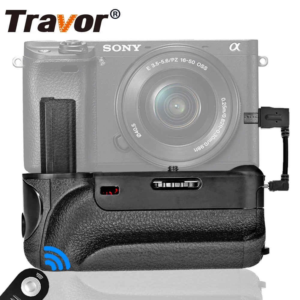 Travor Вертикальная Батарейная ручка для sony A6000 беззеркальная цифровая камера с ИК