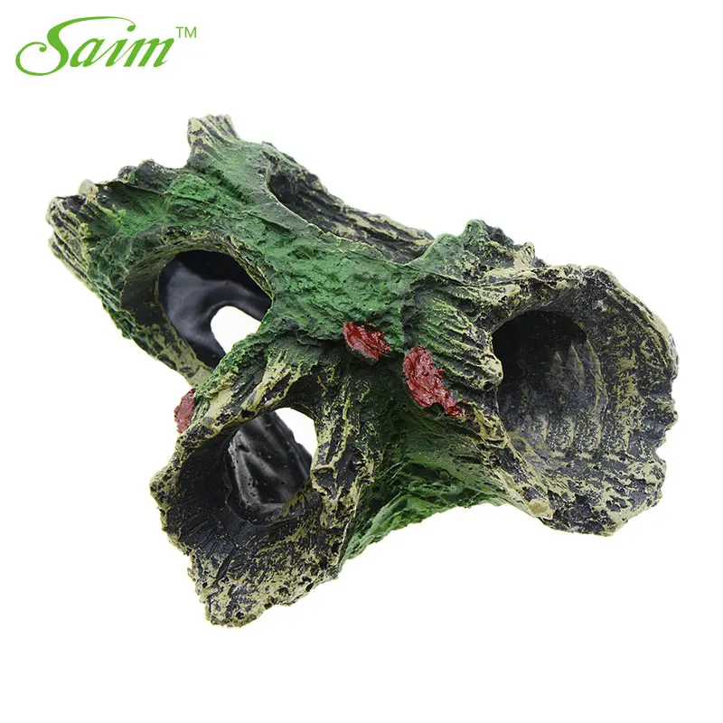 Saim Wood Cave Aquarium Decoration Tree Cave For Fish Tank Simulation