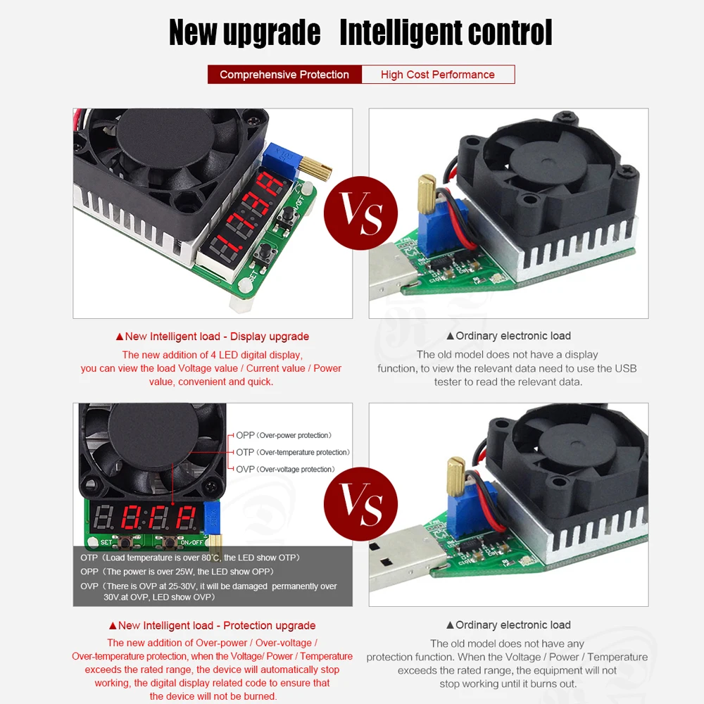 LD35 USB Интеллектуальная защита регулируемый постоянного тока Электронные нагрузки вольтметр старения усилитель сопротивление