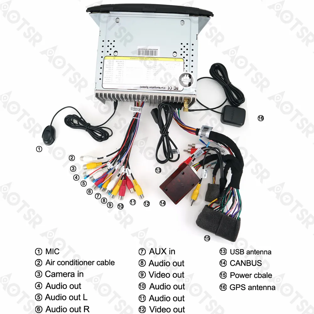 Excellent Aotsr Android 8.1 GPS navigation Car DVD Player For KIA SORENTO 2012-2015 multimedia radio recorder 2 DIN Bluetooth WiFi 5