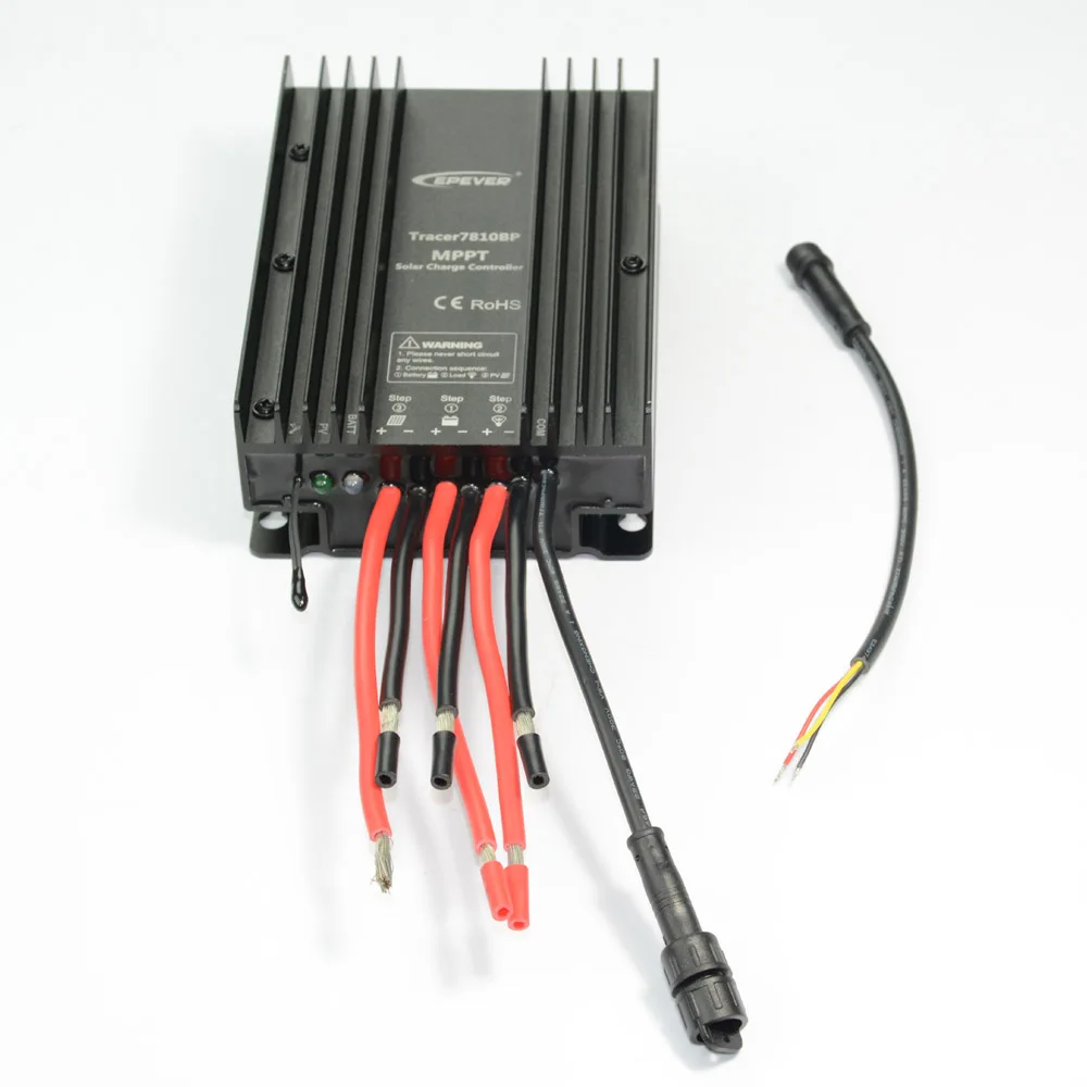 30A mppt EPEVER Солнечный контроллер зарядки Tracer7810BP 12 В 24 В автоматическая работа для 12 В 390 Вт 24 В 780 Вт использование
