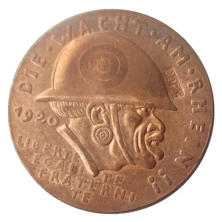 

Germany 1920 The Black Shame Medal Rare Copy Coin