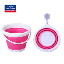 Multi-Functional Cleaning tools 3-10L Outdoor Silicone foldable round Car Wash bucket Fishing Bucket