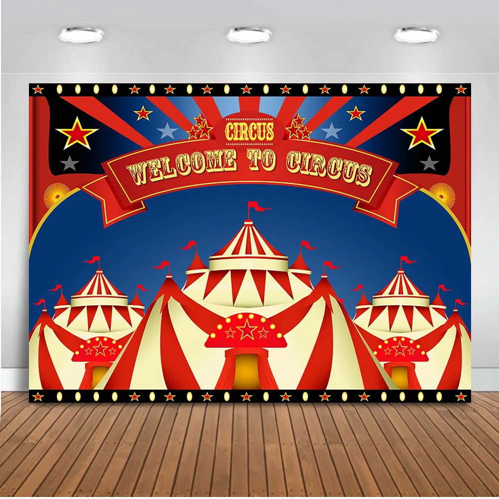 Circus Backdrop Happy Birthday Background For Photo Studio Circus Party Decoration Banner Studio Backdrop For Photo Studio 573 Background Aliexpress