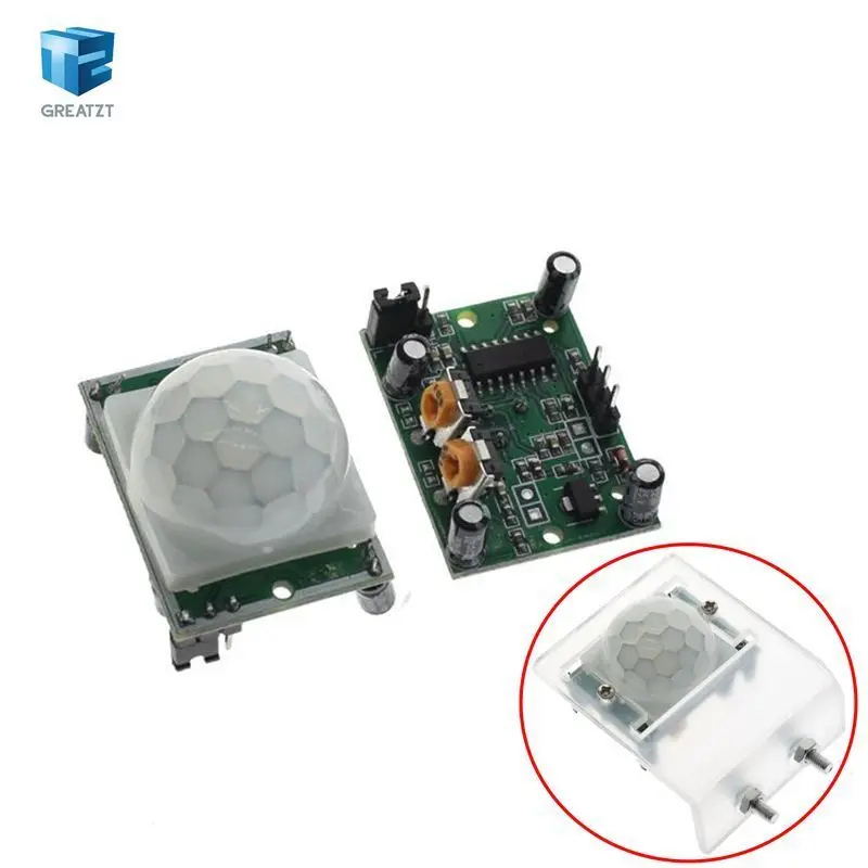 

1PCS HC-SR501 Acrylic Bracket IR Pyroelectric Infrared Motion Sensor Detector Module for arduino Diy Kit HC-SR501