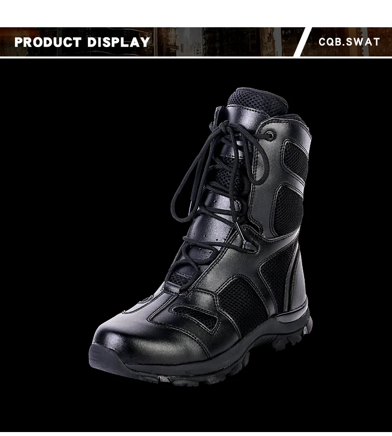 CQB. SWAT/; армейские ботинки черного цвета на шнуровке; Летние Мужские Прочные ботинки из сетчатого материала в стиле милитари; ZD-103 обувь для холодной погоды