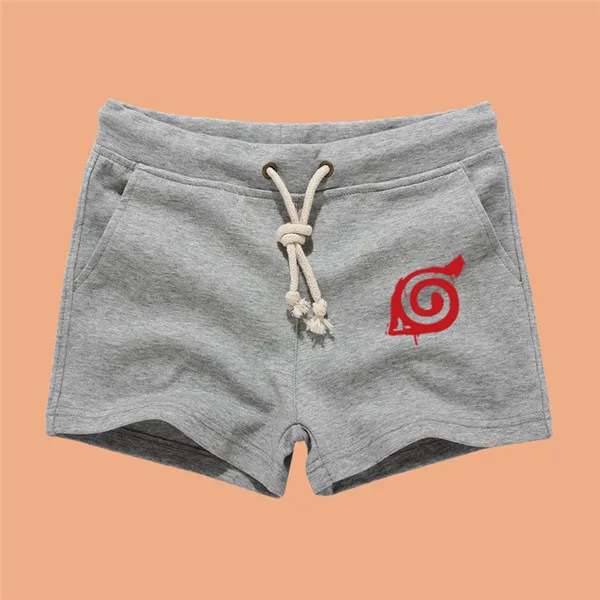 Летние пляжные шорты с 3D принтом аниме Наруто Акацуки Какаши повседневные короткие штаны с карманами для костюмированной вечеринки повседневные шорты для бега - Цвет: 14